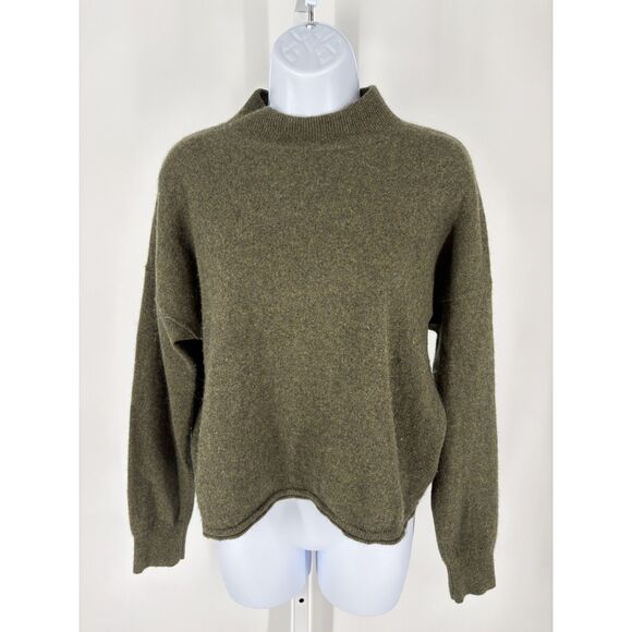 Madewell Sweaters - Madewell Olive Green Mock Neck Sweater